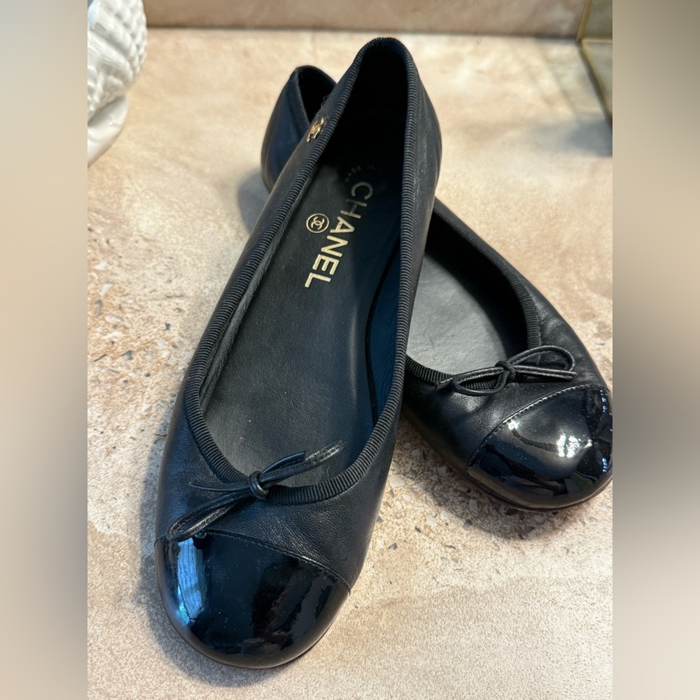 Chanel Black Ballet Flats